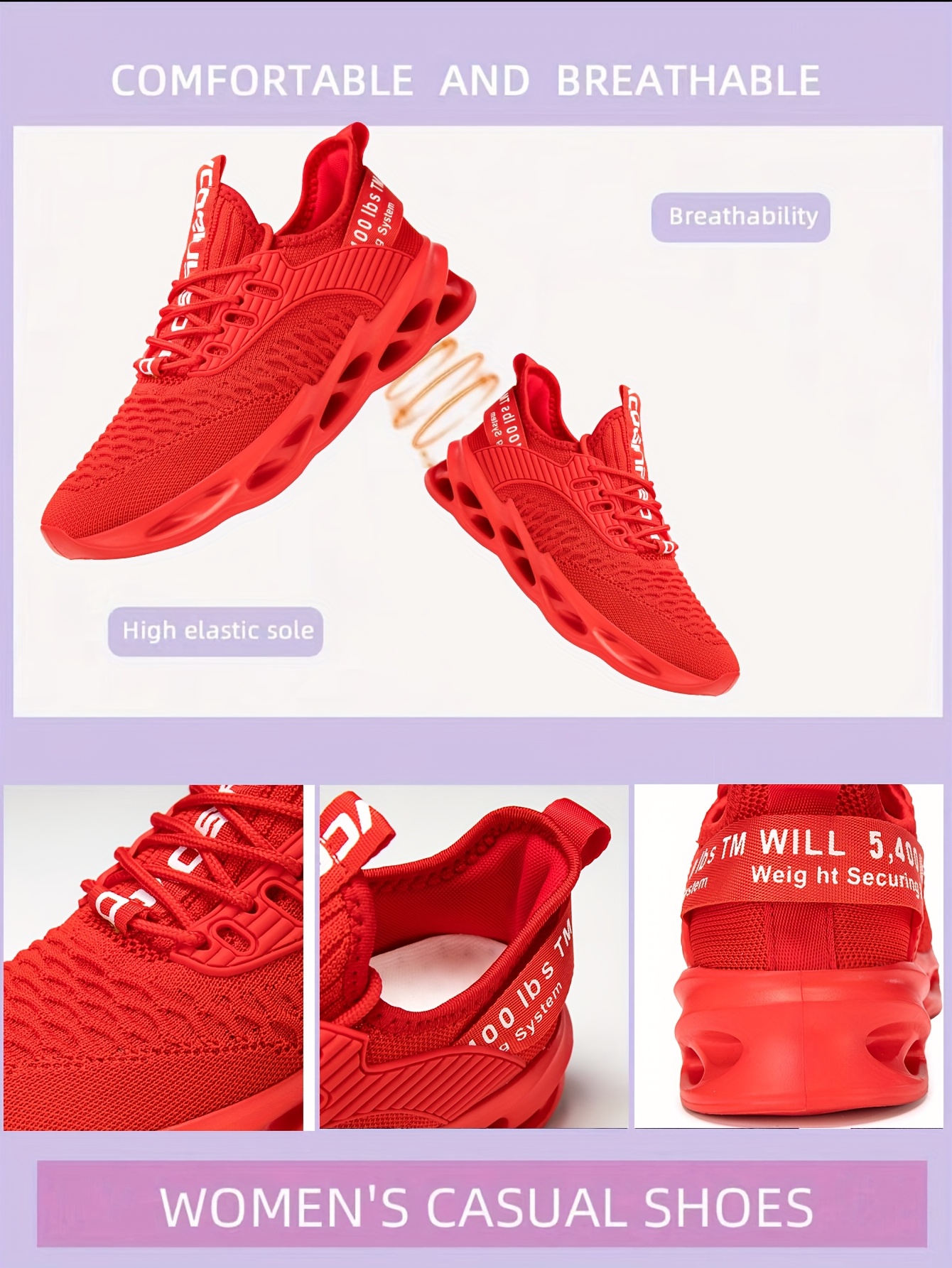 1 pair pink comfortable trendy hole laced casual shoes for men women lightweight breathable low top sneakers   versatile fashion shoes md sole mesh upper   commuting casual attire details 13