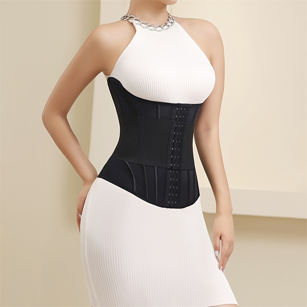 Shapewear Corset with Double Belts for Women - Hand Wash, Knit Fabric, Polyamide Cover, Polyester Lining, Spandex Composition, New Year Fashion