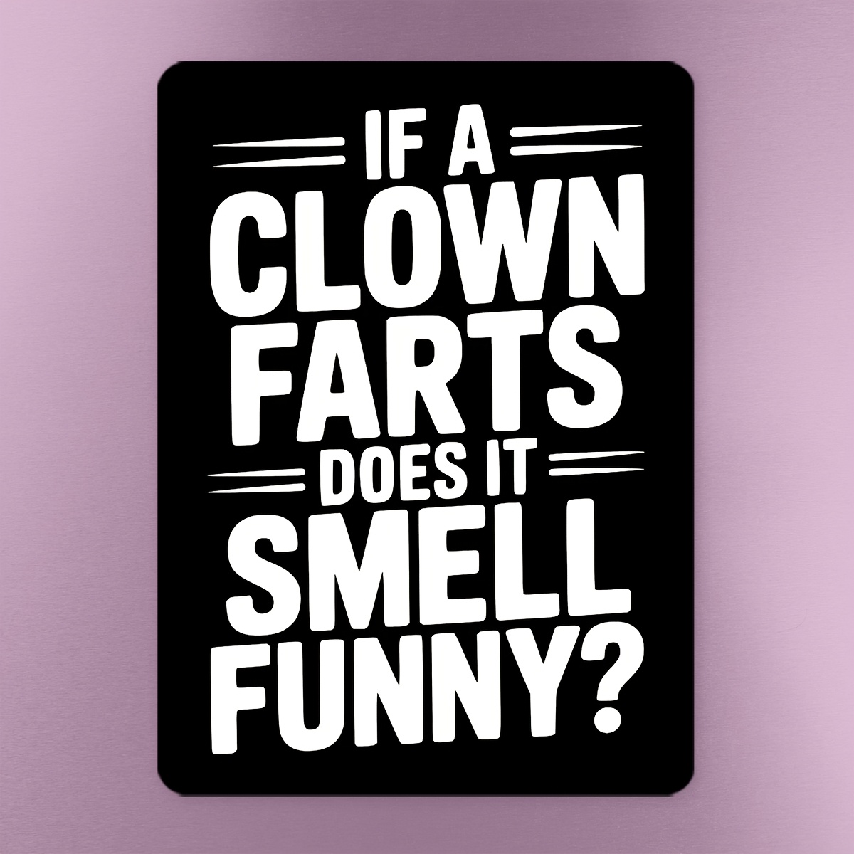 TEMU 1pc Funny Clown Magnetic Sticker - Humorous With Magnetic Backing Suitable For Refrigerator, Door, Fridge - Rubber Decal 3.31x2.36inch (8.4x6cm)