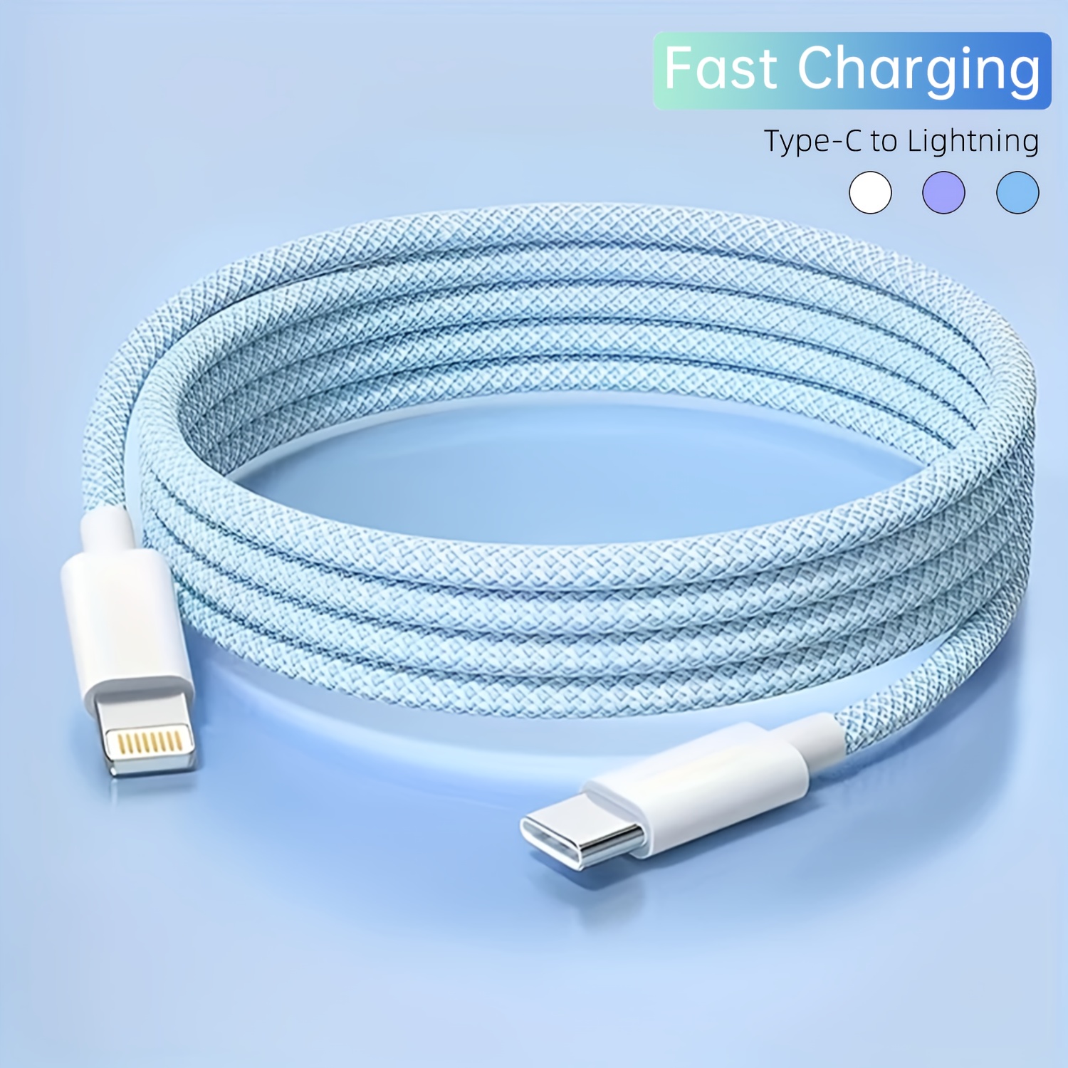 Accessori IPhone Compatibili Kit Caricatore IPhone 20W - 2 Spine USB-C Cavi 2m E 1m, Ricarica Rapida Compatibile Con IPhone 14/13/12 Cavo 2m 1m Iphone - Foto 9