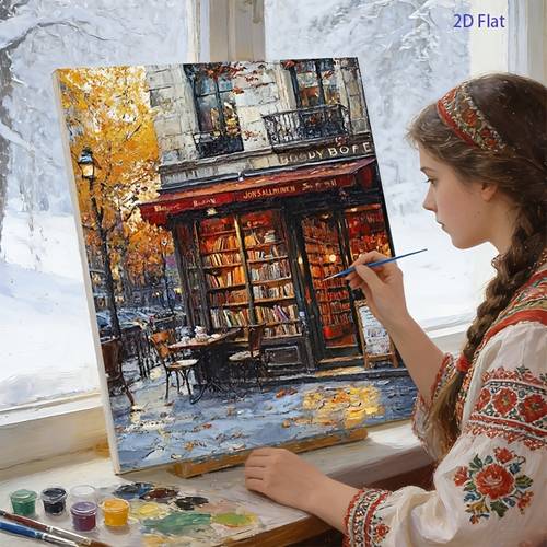 kit 1 pz per dipingere con per adulti, uso professionale, di allangolo di di con cornice, vernice e set di pennelli, uso professionale per pittura fai da te digitale da per principianti, kit di strumenti,