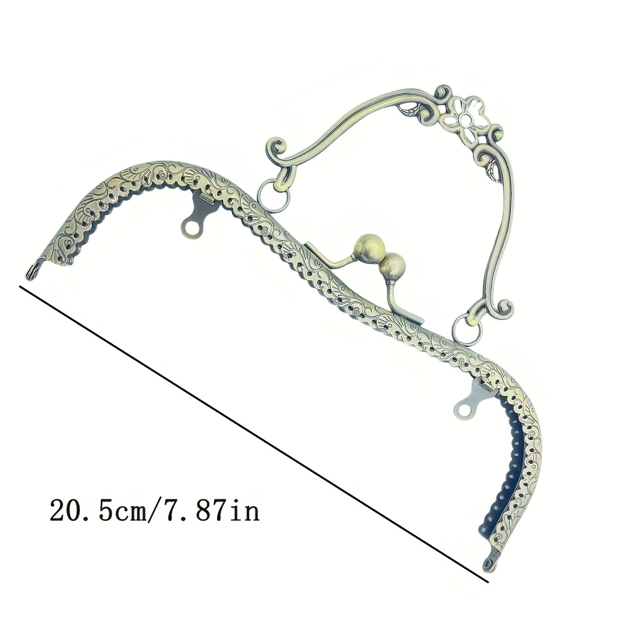 TEMU Accessorio per borsa con a fiori di con motivo e fenice da 20,5 cm, ferramenta per , per di borse, creazione di portafogli, creazione di