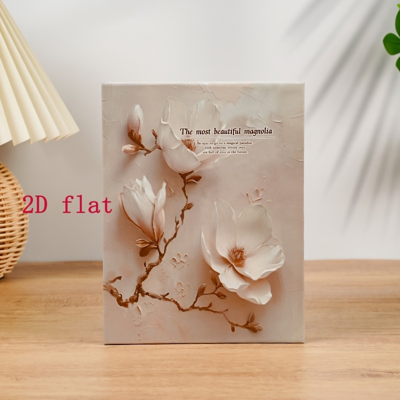 TEMU 1pc 6-inch, 4r Album, 2d Cover, 2d Flat; Fifty Inner Pages On Sides, Can Hold 100 Photos, Creative Family Album, For Living Room Office