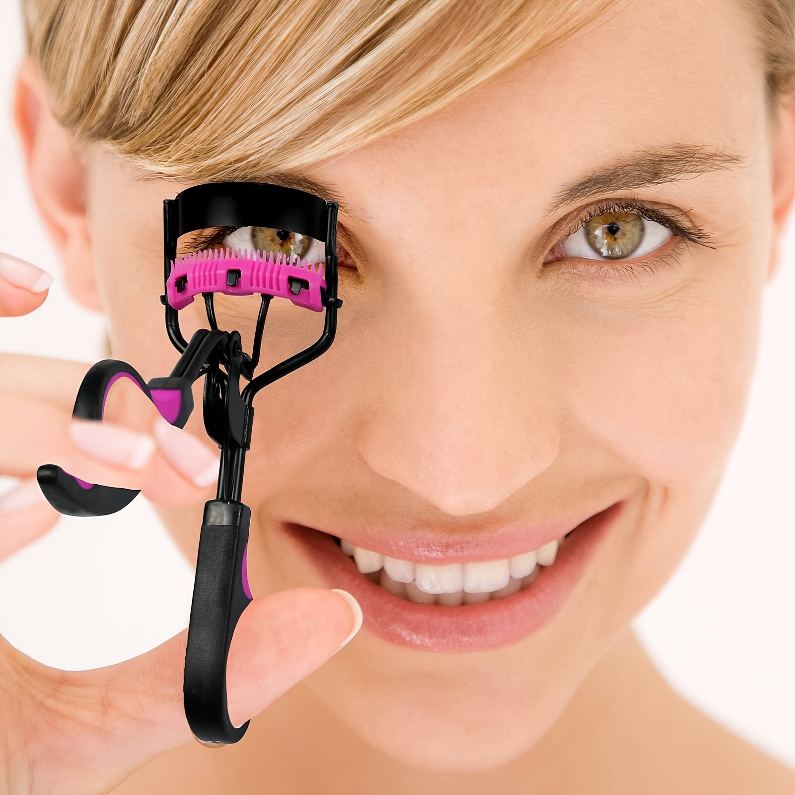 

Precision Eyelash Curler With Built-in Comb, Durable Makeup Tool For Women, With Comfortable Grip, Easy-to-use For Naturally Curled Lashes