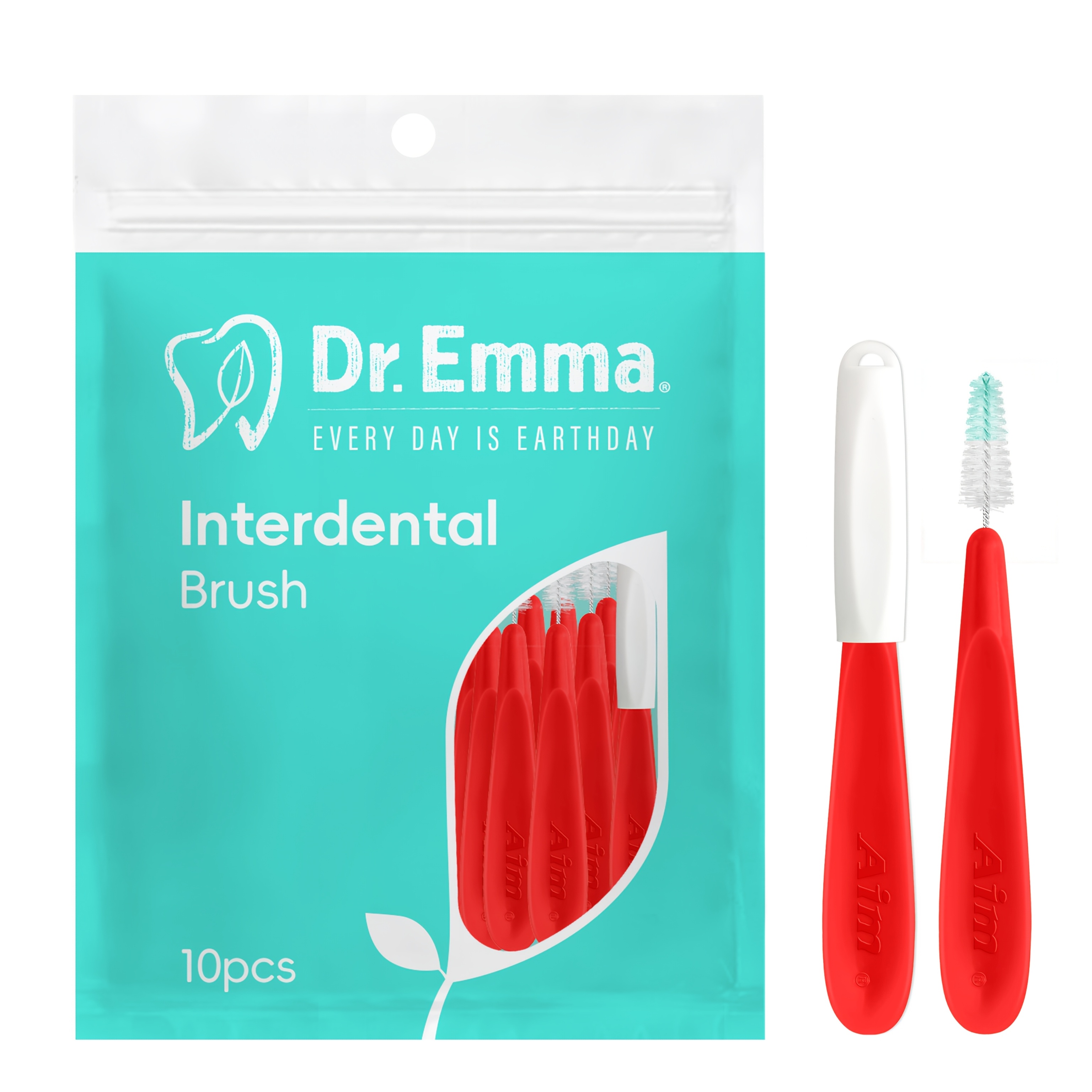 Dr. 10pcs , Cleans Between Teeth Portable Interdental Brush, Tooth Cleaning Tool