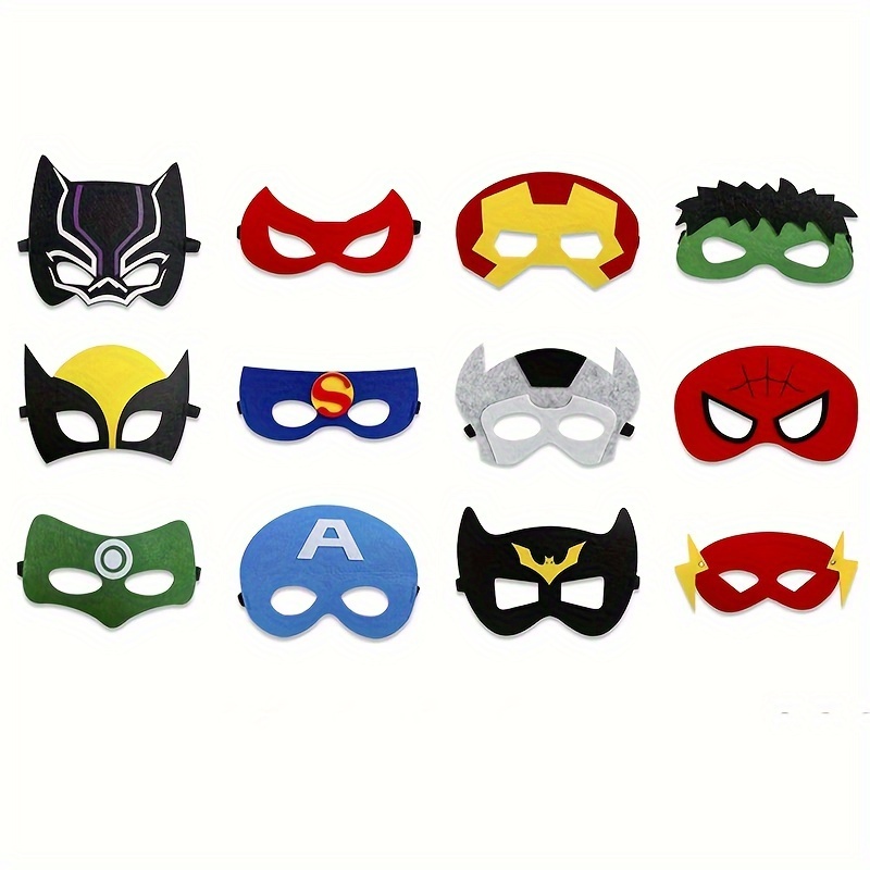 

Hero Team Felt Masks For Party Cosplay - 1pc, No Power Needed, Featherless, Events & Parties