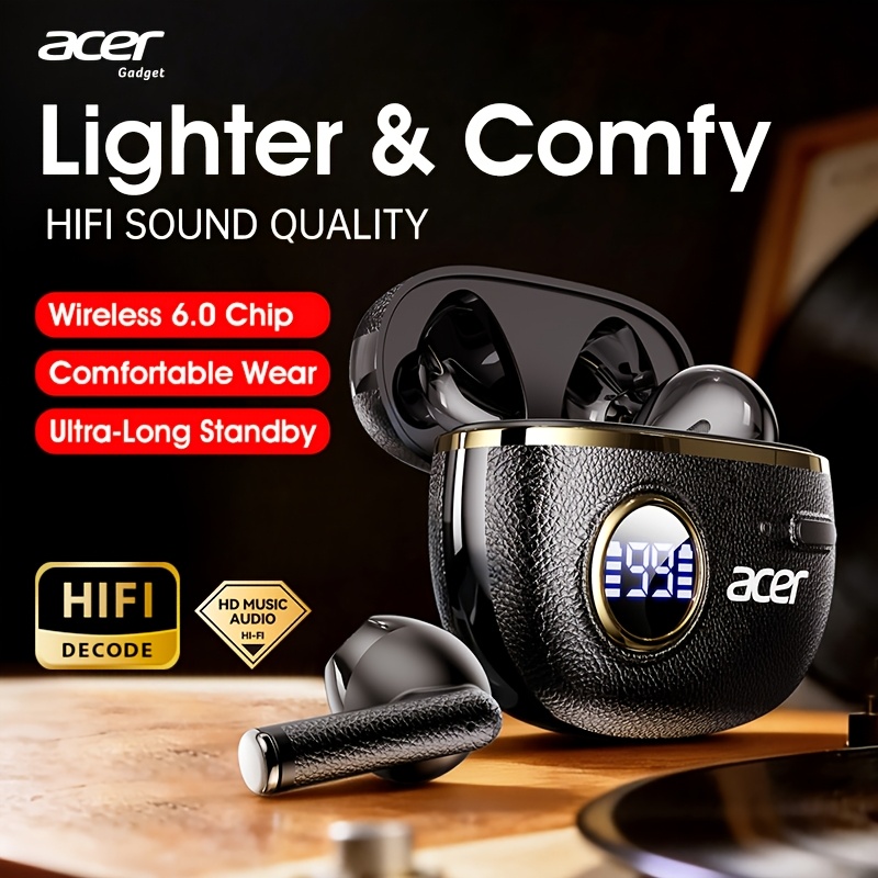 [echte  -marke] tws kabellose kopfhörer,    -high-fidelity-soundqualität, hochauflösende audio-dekodierung, extrem lange standby-zeit, digitales display, bequemes in-ear-design, stabile  , gaming mit geringer latenz, kompatibilität mit mehreren geräten, mobiltelefon/ 