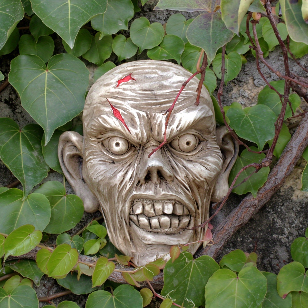 Spooky Halloween Pond Decor Floating Zombie Skull Statue Temu Kuwait