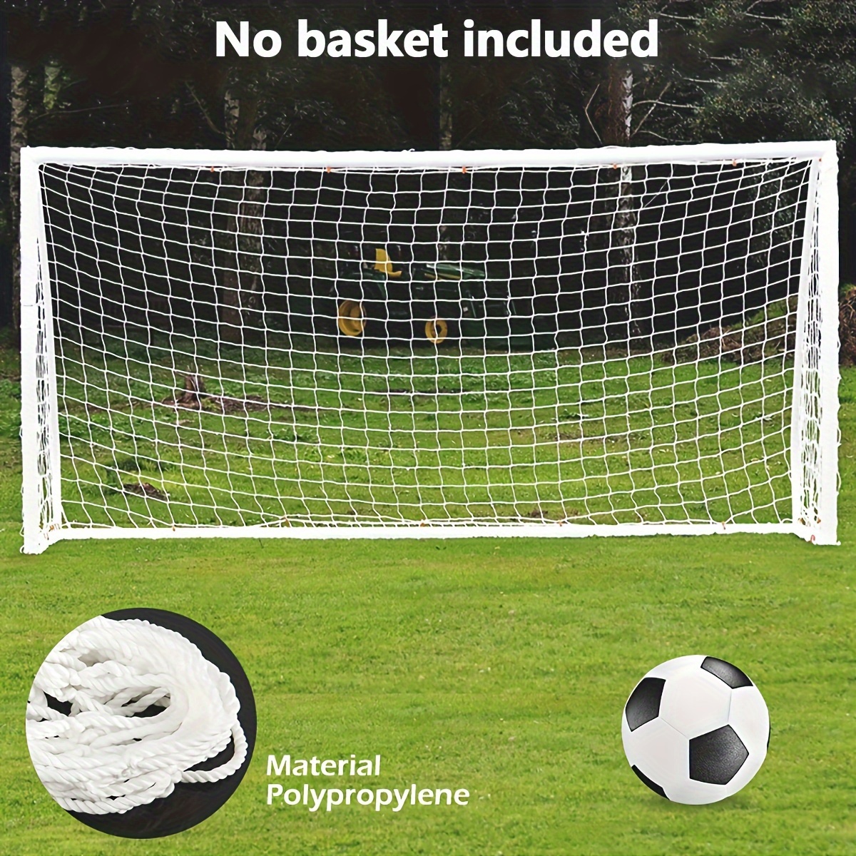 

Soccer Net Heavy Duty Polyethylene Anti-impact Football Foldable Portable Soccer Net Football For Football Training Heavy Duty Soccer Net Anti-impact Football Net