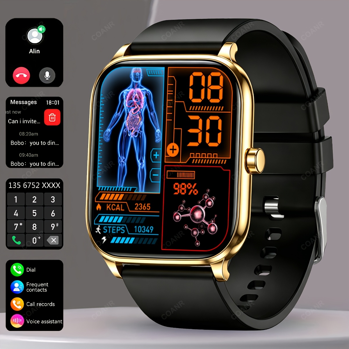 COANR 1.83 Inch Outdoor Smartwatch