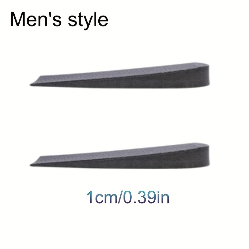 TEMU Men's And Increasing Insoles, Heel Height Increasing Half Pad Shock-absorbing Invisible Lightweight Insoles