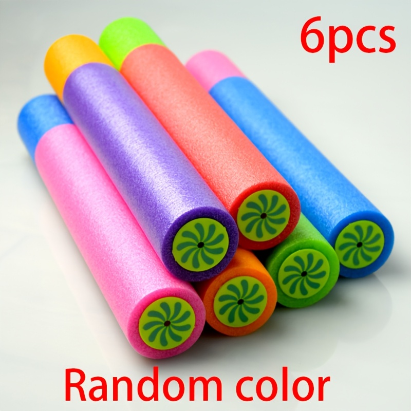 Image of 2pcs/4pcs/6pcs Foam Water Guns For Kids, Pool And Toys, Random Color, Long-range Foam Water Guns, Summer Party And Fun, Suitable For Kids' Outdoor Play Toys
