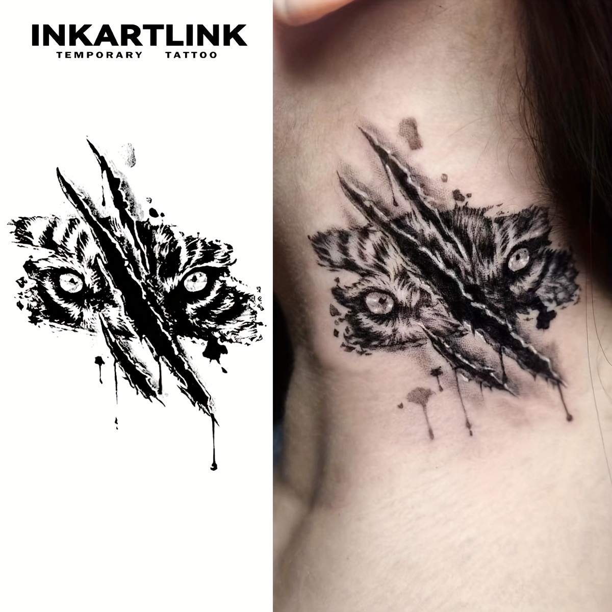 Cyber Sigilism Collar Bone Tattoo - Temu Canada