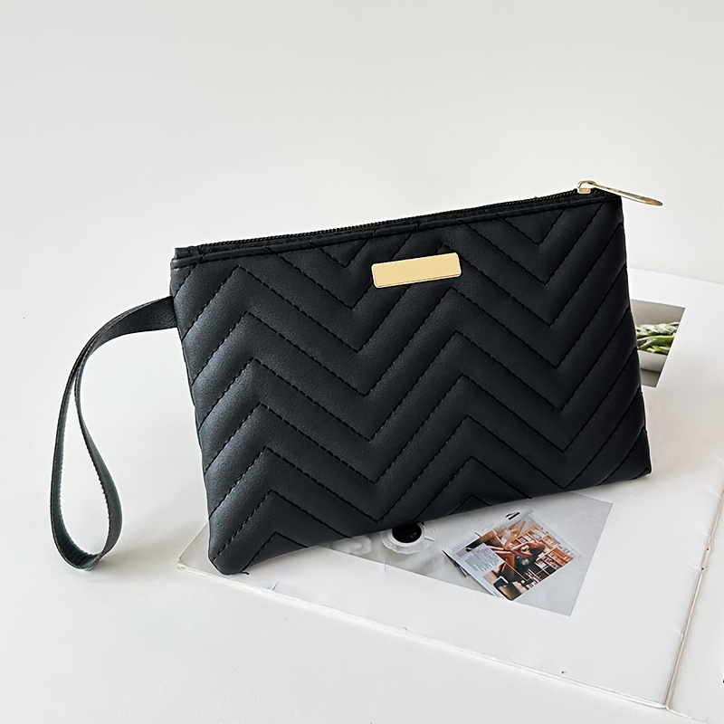 

Embroidered Chevron Bag For Women, And Polyester Lining, For Smartphones And Wallets - Guangzhou