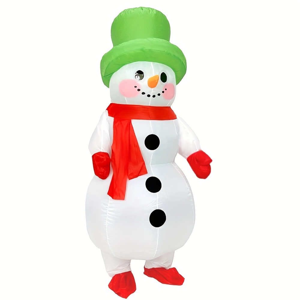 Mocoli Disfraz Inflable De Navidad – Hombre De Jengibre, Muñeco De Nieve O Árbol, Adulto Unisex (150-190 Cm), Con Ventilador USB O Pilas, Fácil De Poner