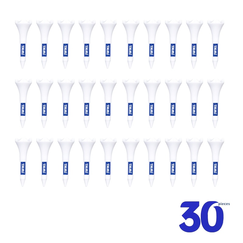 TEMU Golf Tees 1-1/2 Inch 38mm Four-prong Crown Nails, 0 Resistance, Impact-resistant Plastic With Scale, Short Ball Spikes, 30 Count