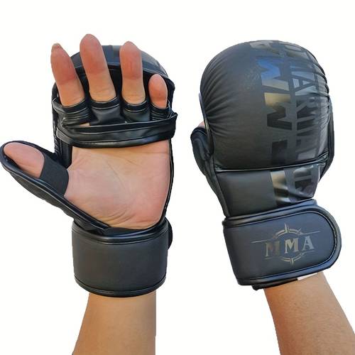 breathable boxing gloves boxing gloves new half finger breathable gloves for women and men training adults professional half finger gloves black red