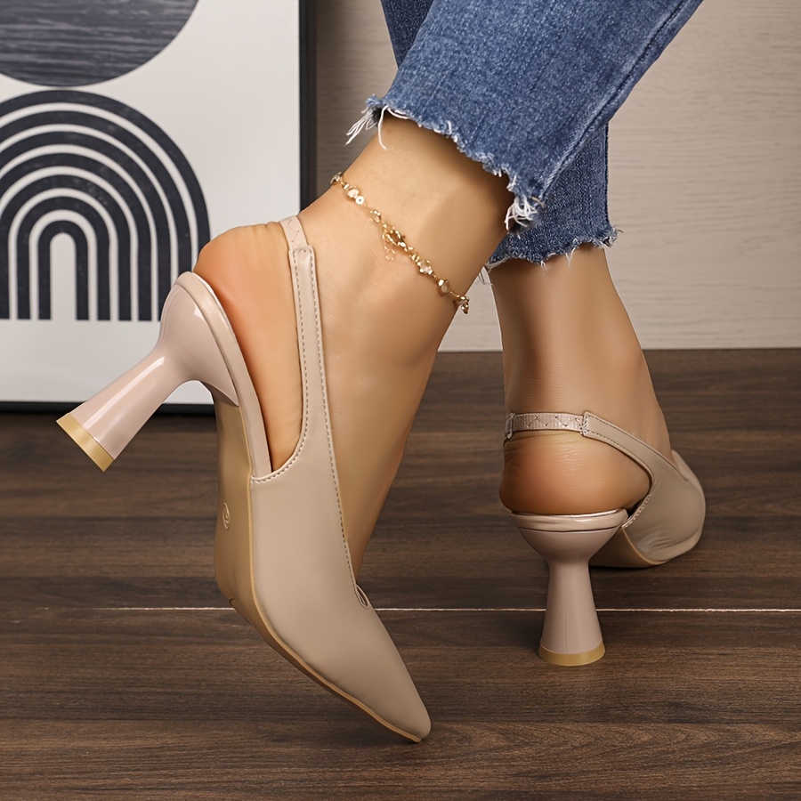 Tacones Elegantes Tacones Color Beige De Moda Tacones Elegantes
