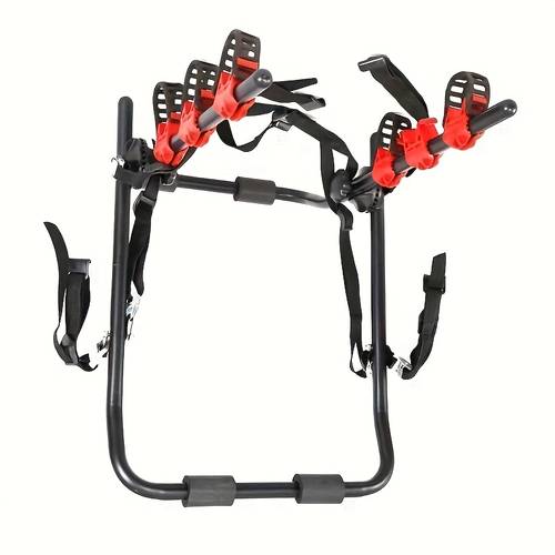 car adjustable luggage carrier rear trunk mounted heavy duty iron for sturdy trunk suspension rack car bike rack for sedans suvs commuting and travel rack