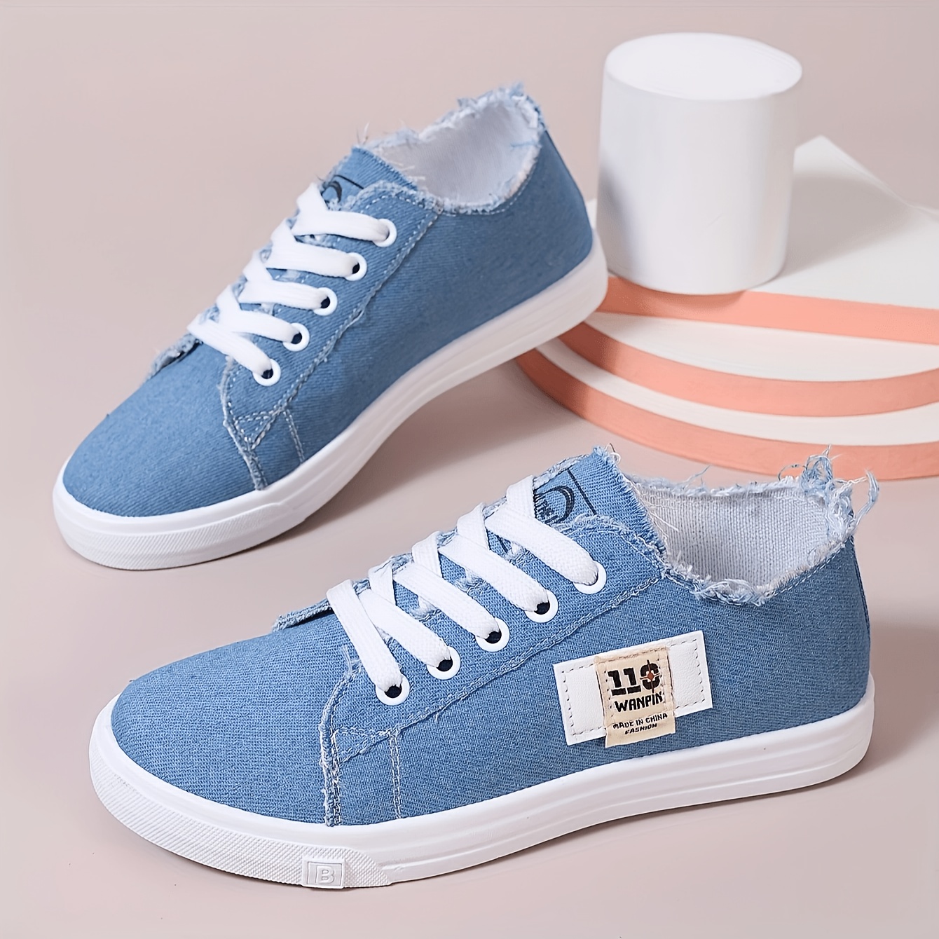 TEMU Women's Casual Athletic Shoes, Breathable Fabric Upper, Comfortable And Non-slip, Soft Sole Sneakers, Thick Cushioning, Suitable For Women's