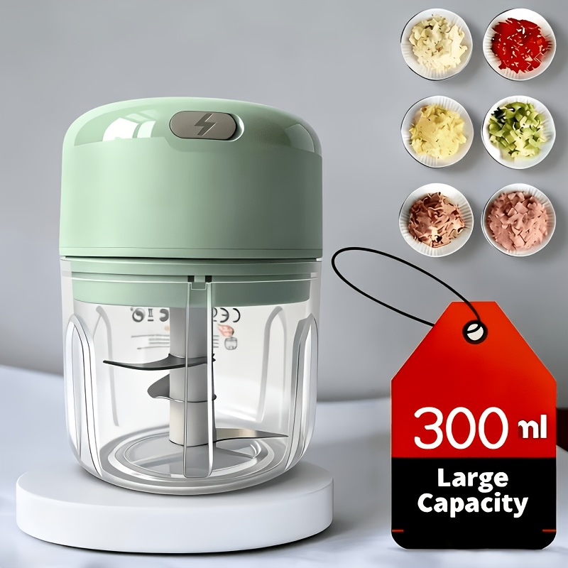 TEMU The 2026 New Model Electric Mini Food Processor Is A Portable, Usb Rechargeable Electric Garlic Chopper. Featuring A Cordless Design And A Large