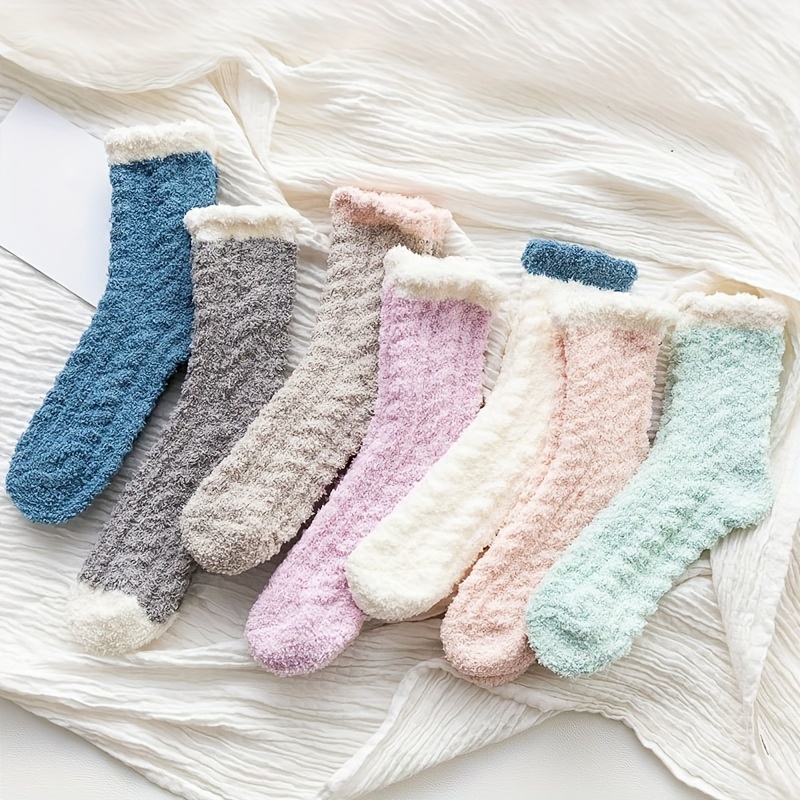 

5 Pairs Fleece , & For Fall & , 's Stockings & Hosiery