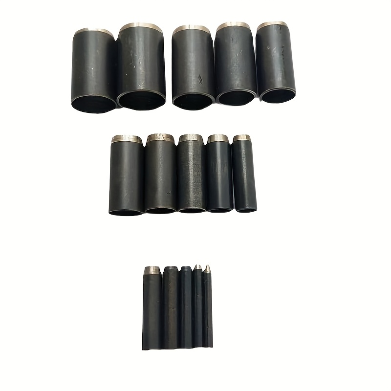 E-shop 15-teiliges -Stahl Lederhandwerk Hohllochstanzwerkzeuge | Set mit Stanzwerkzeugen für Gürtel, Riemen, Hundehalsbänder, Sättel, Schuhe, Stoff -