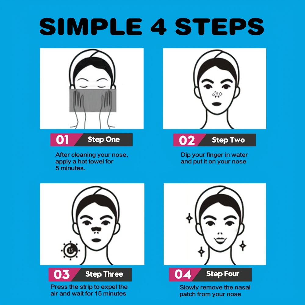Large Size Blackhead Strips, Gentle and Non-Irritating, 15pcs