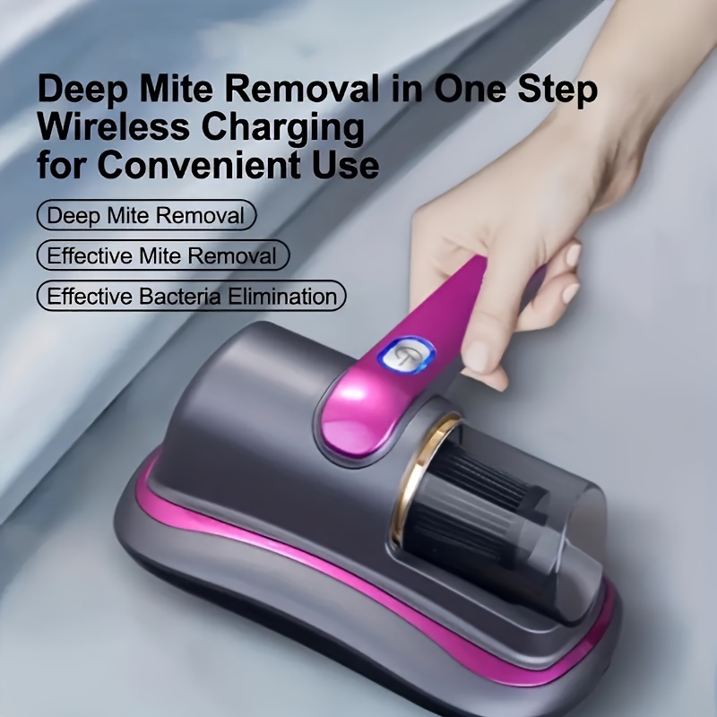 

Rechargeable Handheld Mite Vacuum Cleaner: A Powerful Usb Charging Dust And Suitable For Beds And Interior Decoration, With 8kpa Suction Force