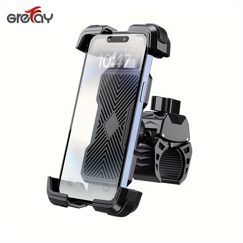 

Grefay Support De Téléphone Pour Vélo Support De Téléphone Universel Pour Moto Pour Vélo De Route VTT Scooter Avec Rotation À 360° Pour Smartphone De 4,7 À 7,2 Pouces