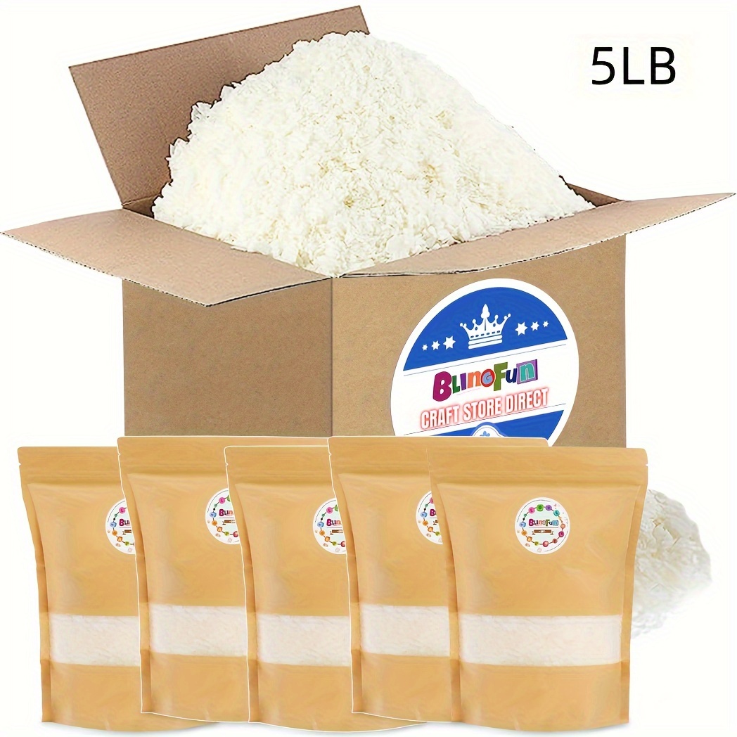 1lb/2lb/5lb Blingfun Soy & Beeswax Wax Blend (or 100% Soy) Soft & Pellets, Candle Making Supplies With Yellow & White Beeswax For Scented Candles, Diy Wax Products, Bulk Packaging
