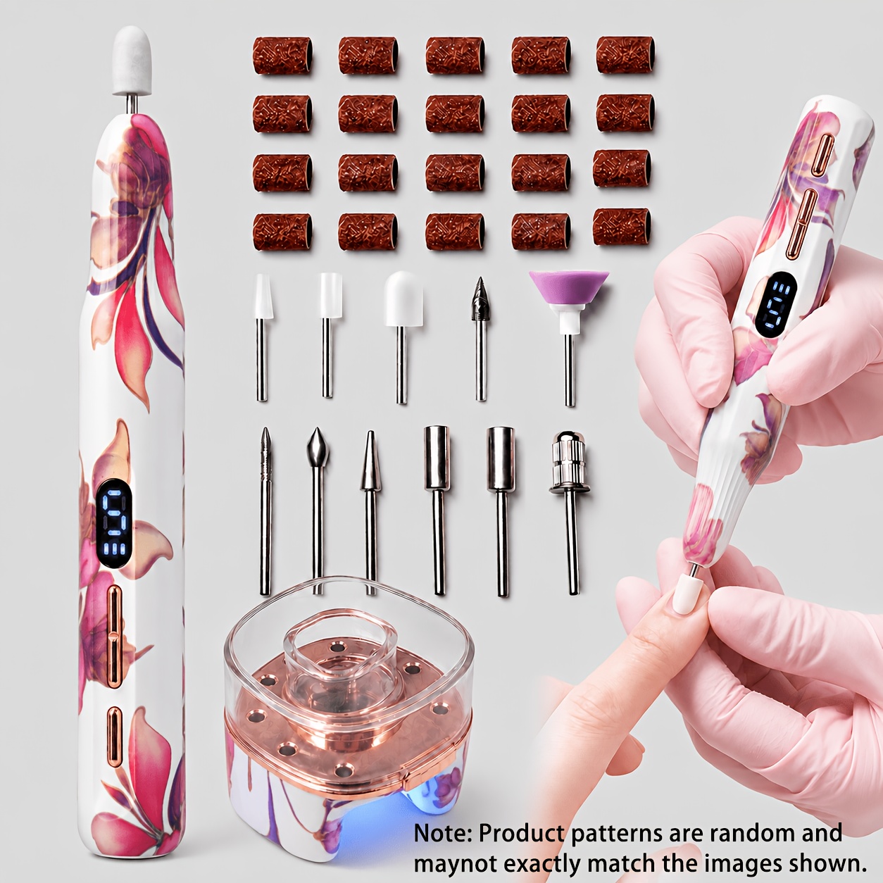Professional Electric Nail Polish Remover & Polisher, USB Powered