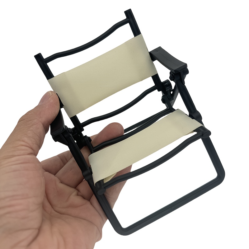 

Simulation Mini Folding Chair Accessories For Home Decor, Miniature Scene Display, Indoor Phone Stand, Realistic Ornament.