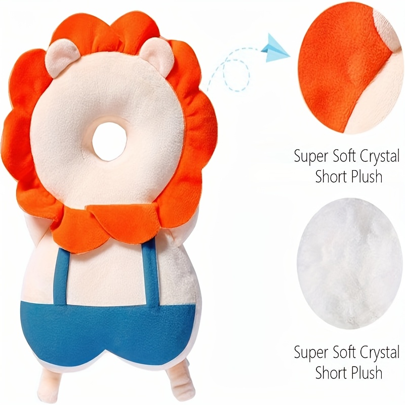 Child Head Protection Pillow Backpack, Suitable for 4-24 Months, Adjustable Toddler Head Protection Device, Head Safety Cushion, Child Head and Back Protection Strap, Suitable for Crawling and Walking Stages, Christmas Gift