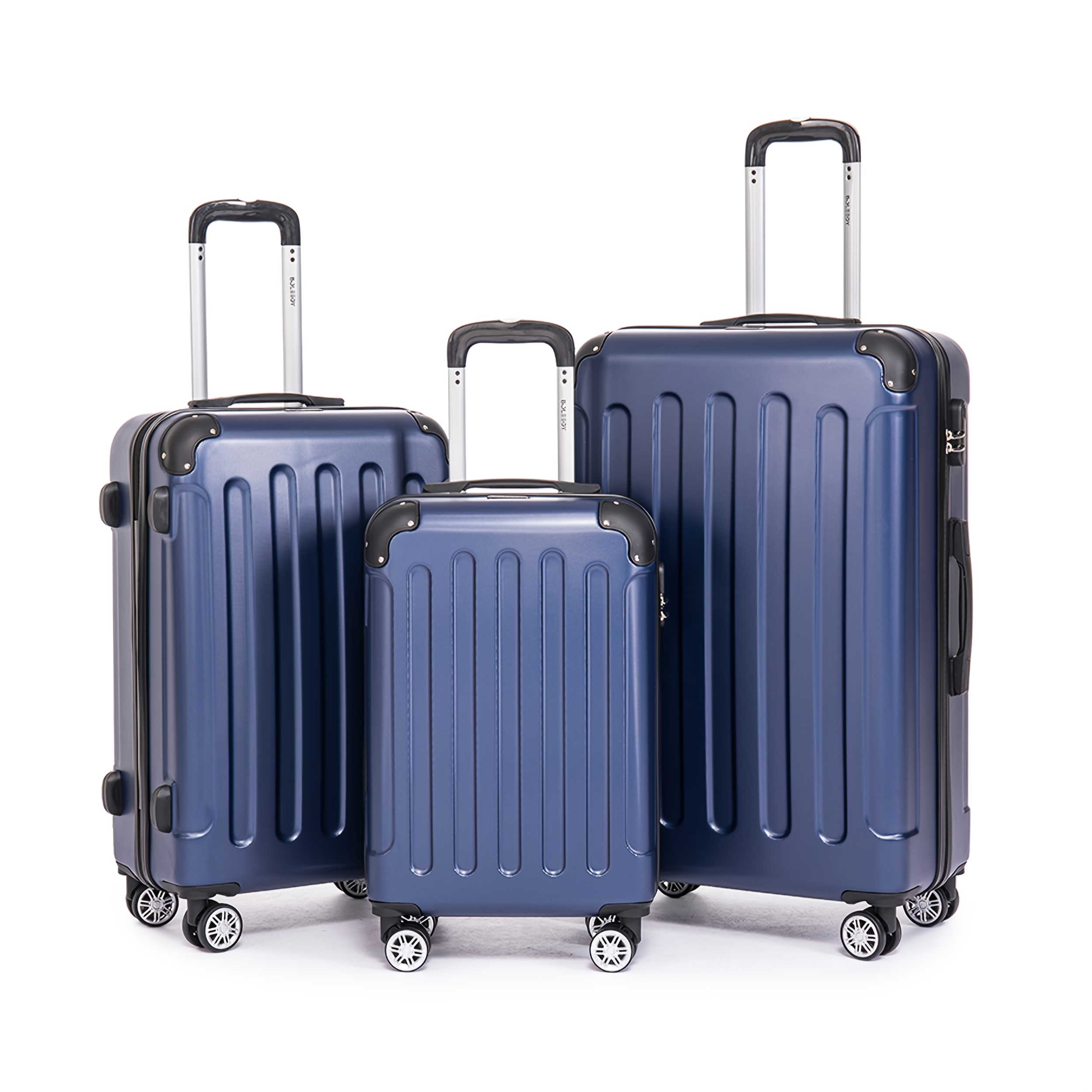 TEMU Style With A Luggage Set That Includes A Carry-on Suitcase, A Rolling Suitcase, And A Secure Password-protected Case With 4 Rotating Wheels, A