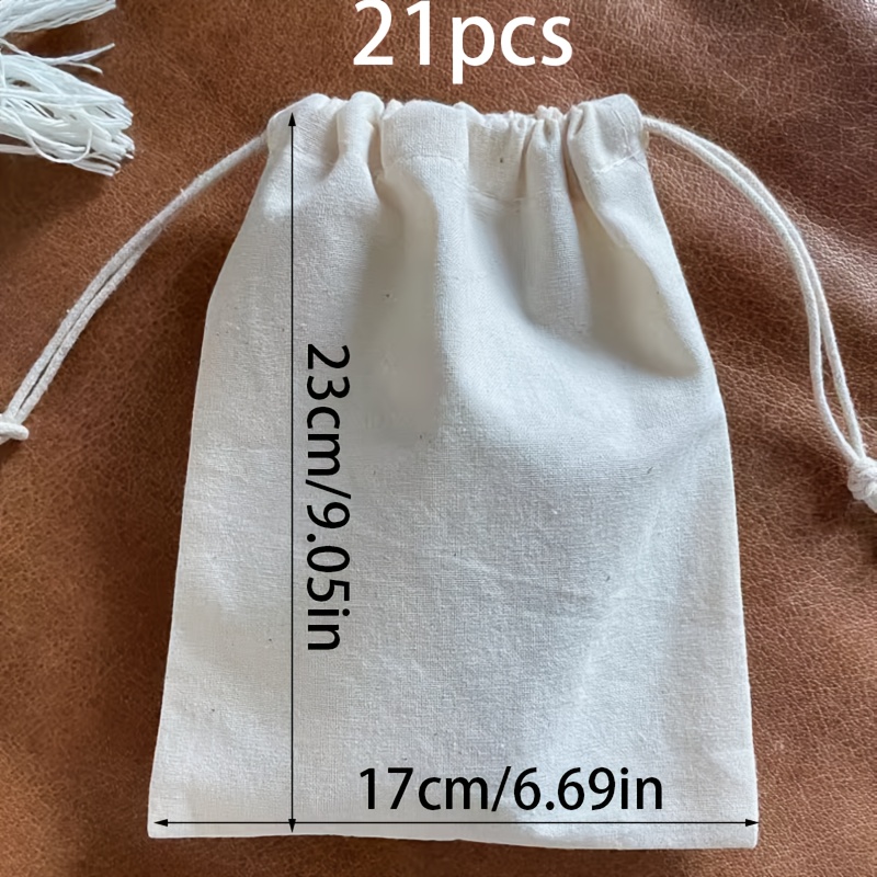 TEMU 21 Pezzi Sacchetti Regalo Riutilizzabili con Chiusura a Coulisse - Confezione Multifunzione in Tessuto per , Natale, Compleanni, Feste - Per