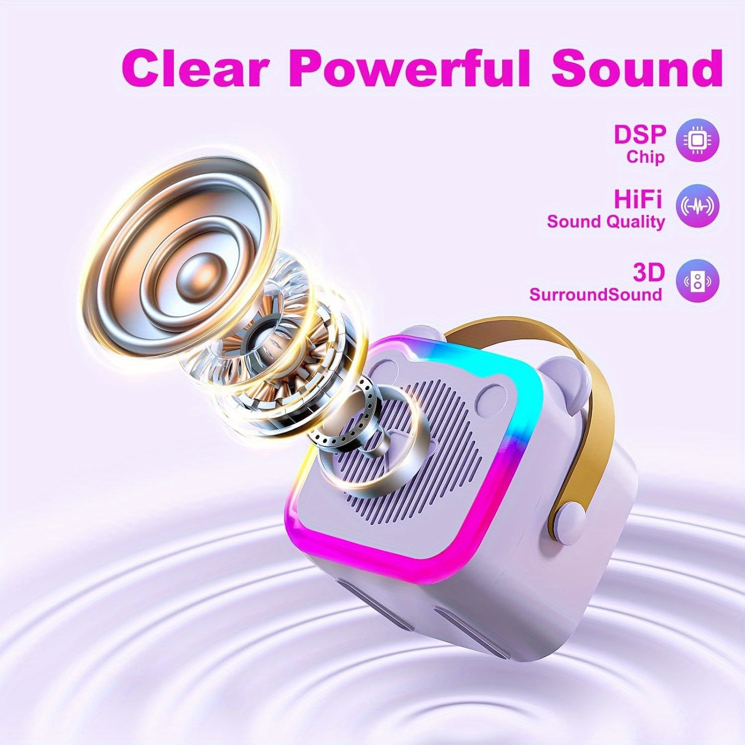 Mini Cat Ear draagbare karaokemachine