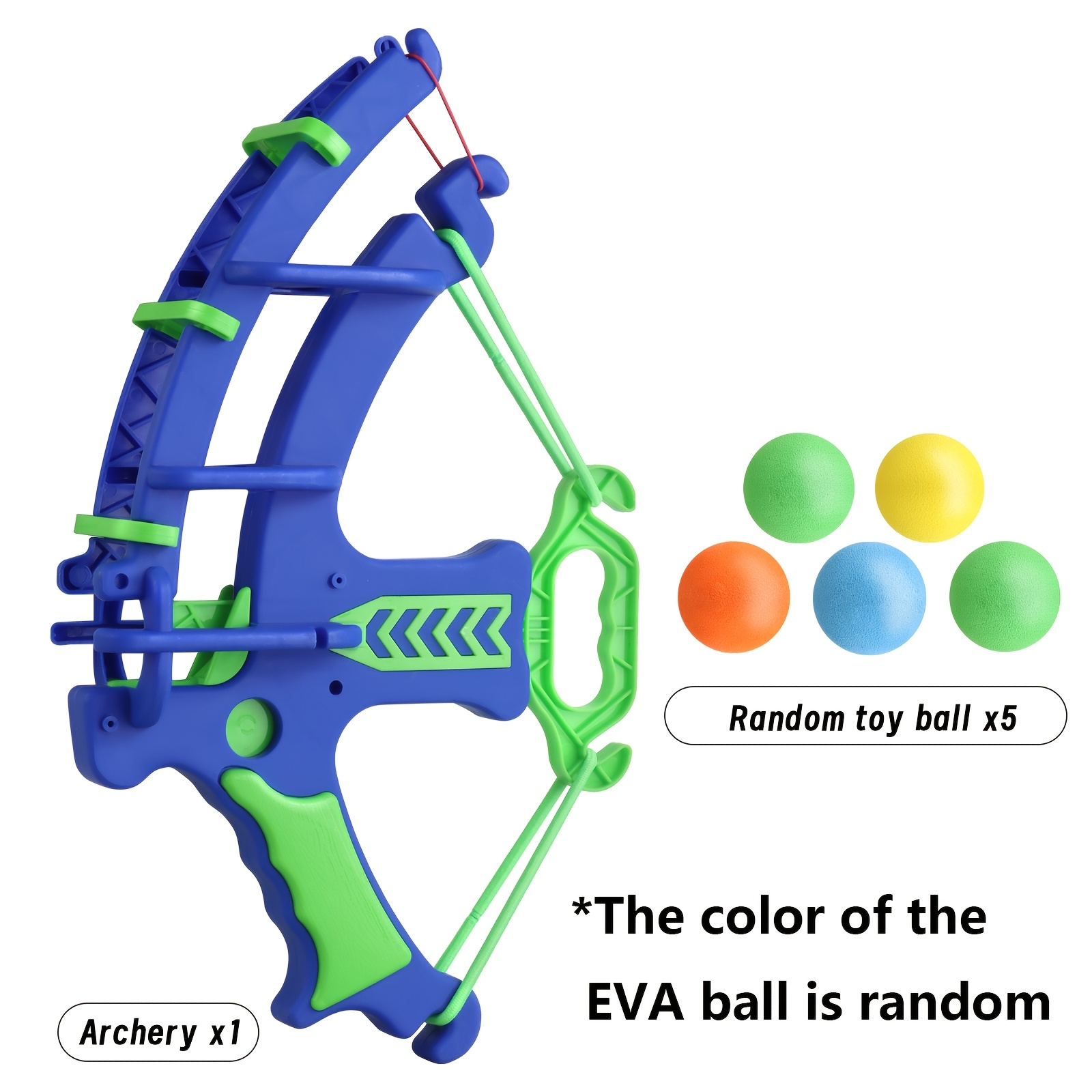 Shooting , Soft Foam Ball Archery Suit, Can Exercise Hand-eye Coordination, Suitable For Indoor And Outdoor Toys. Suitable Birthday Gift For Children [5 Eva Balls/10 Eva Balls In Random Color]