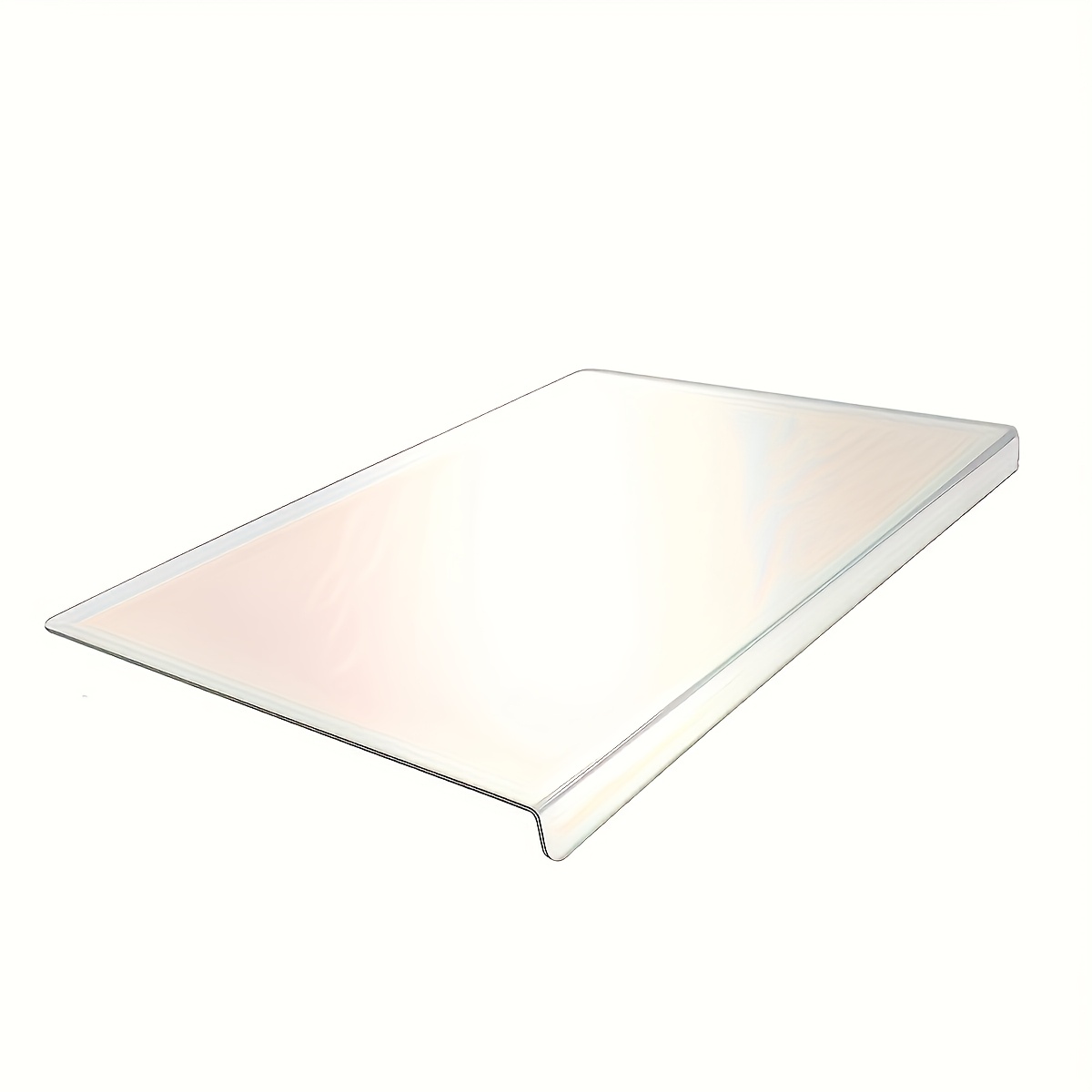 Image of 1pc Premium Multifunctional Acrylic Cutting Board, Acrylic Cutting Board With Countertop Lip, Durable, Non-slip Surface, Suitable For Cutting Fruits, Bread, And Ingredients (with 6pcs Anti-slip Pads)