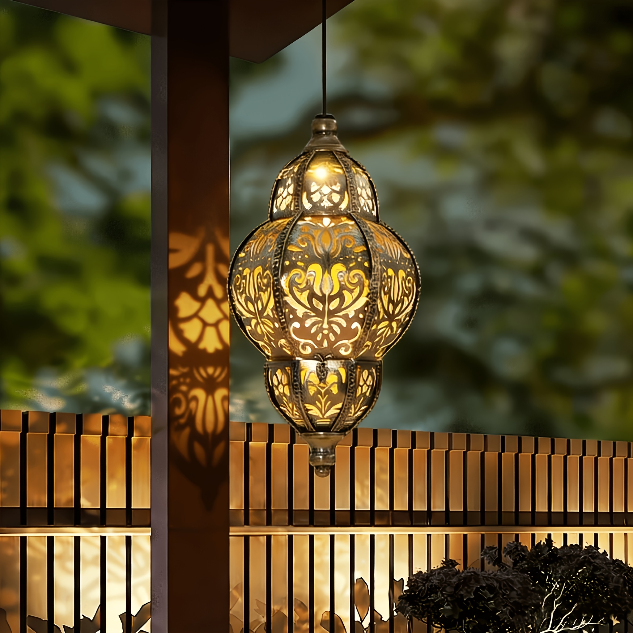 TEMU Baroque Lawn Lights, Metal-decorated Solar Step Lights. Ideal For Gardens, Patios, Lawns, Steps, Courtyards & Backyards. Unique Holiday Gift,