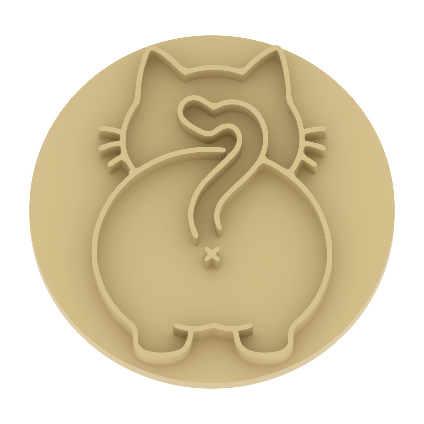 TEMU 1pc Kitten Fluffy Texture Polymer Clay Texture Stamp - Kitten Fluffy Texture Embossing Tool, Suitable For Valentine's Day, Halloween, Christmas,