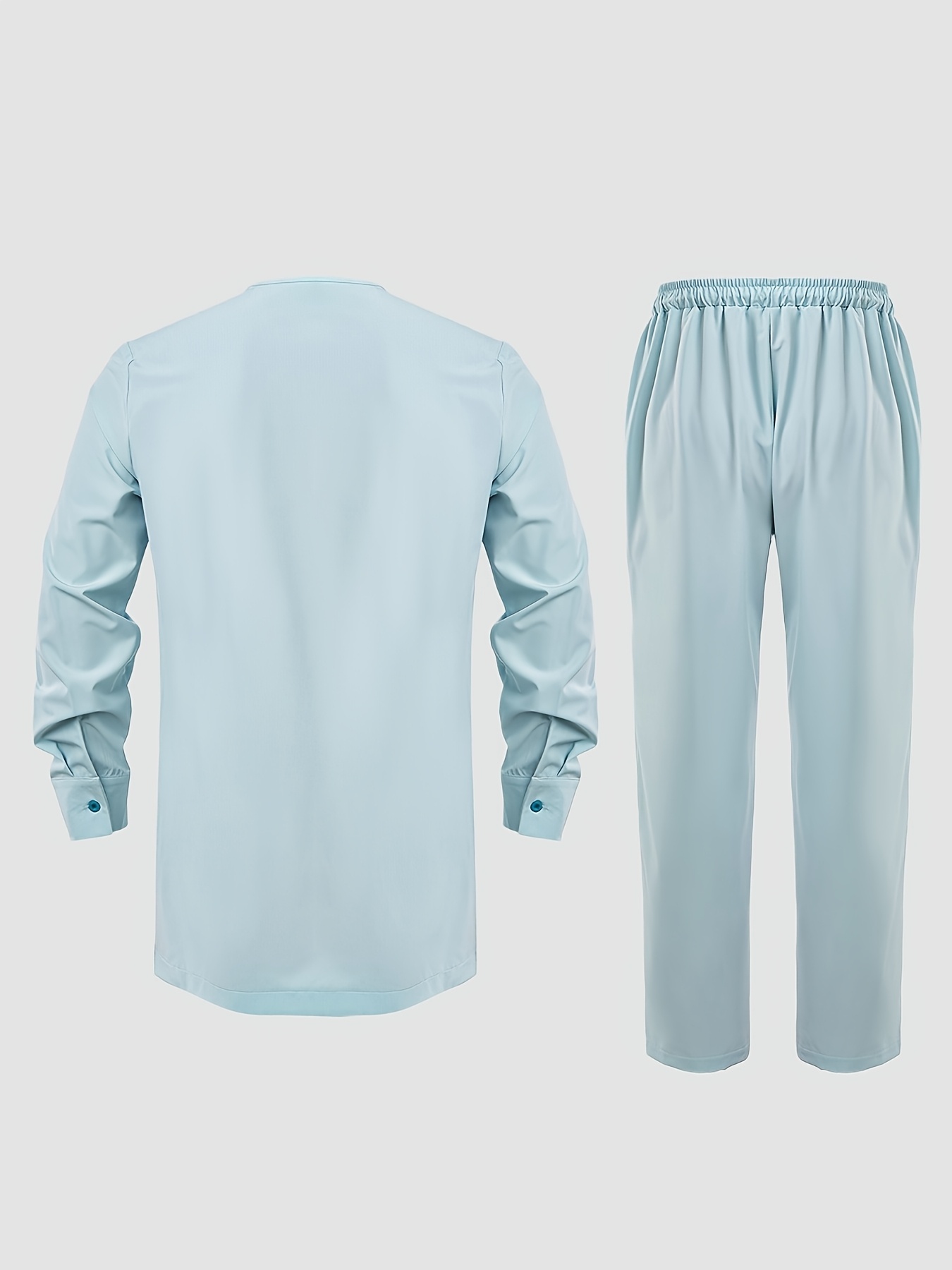 Men'S Three-Piece Agbada Set Featuring Embroidery, Pockets, And a Loose, Flowing Silhouette; Includes a Robe, Shirt, And Drawstring Elastic Waist Long Pants, Suitable for Everyday Events Like Cocktails, Weddings, Parties, Banquets, Birthdays