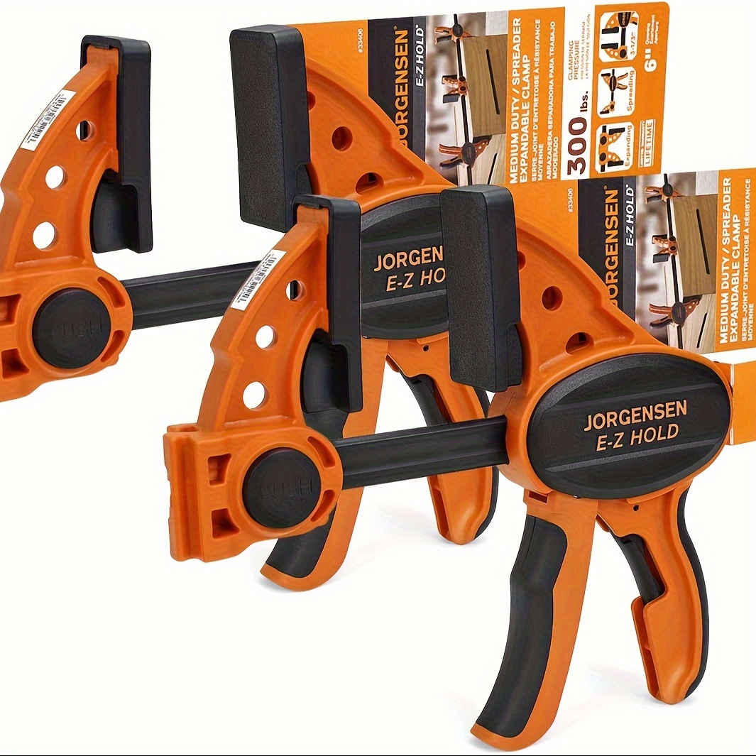 TEMU 6" 1 Hand Clamp/spreader, 300 Lbs Clamping Force, Bar Clamps Set, , 2-pack