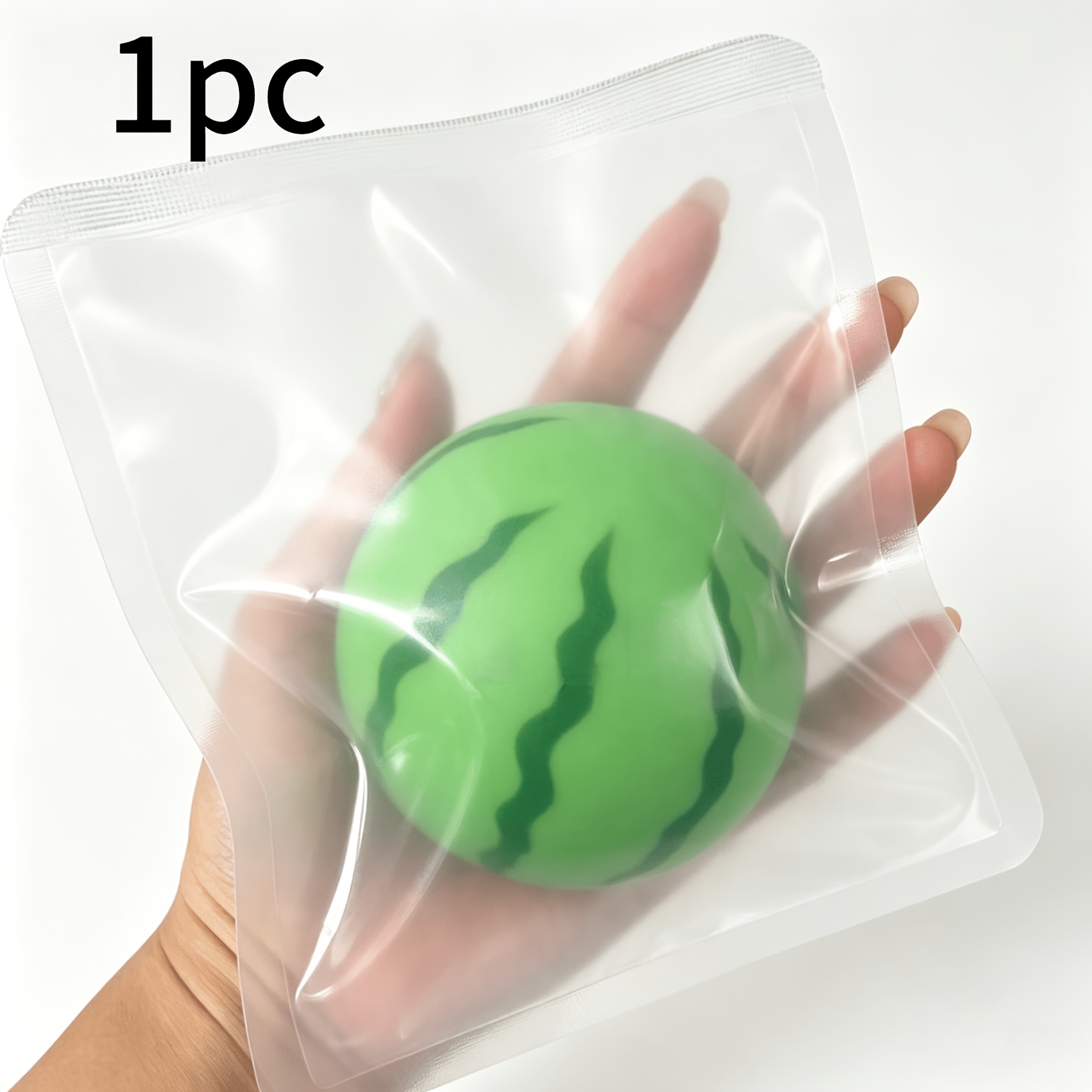 Image of Cottibe 1pc Summer Fruit Watermelon Squeeze Toy, Stress Relief Ball, Desktop Ornament
