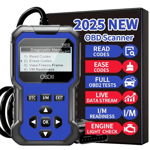 usb powered diagnostic scanner advanced code reader and diagnostic tool for all obd ii vehicles red black with data streaming read erase code battery testing without battery