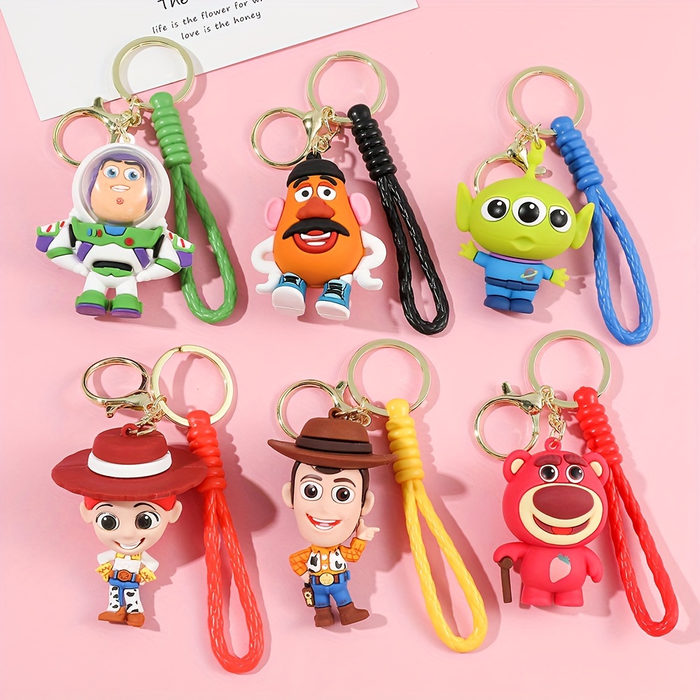 

Disney Keychain For Men, Cute 3 Eyes Alien Pendant Keychain, Kawaii Accessories Decoration For Bag, Clothes, Backpack