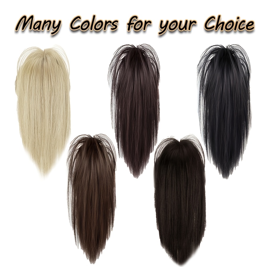 1pc womens synthetic claw clip ponytail extension medium long straight hair   natural look daily   accessory details 3