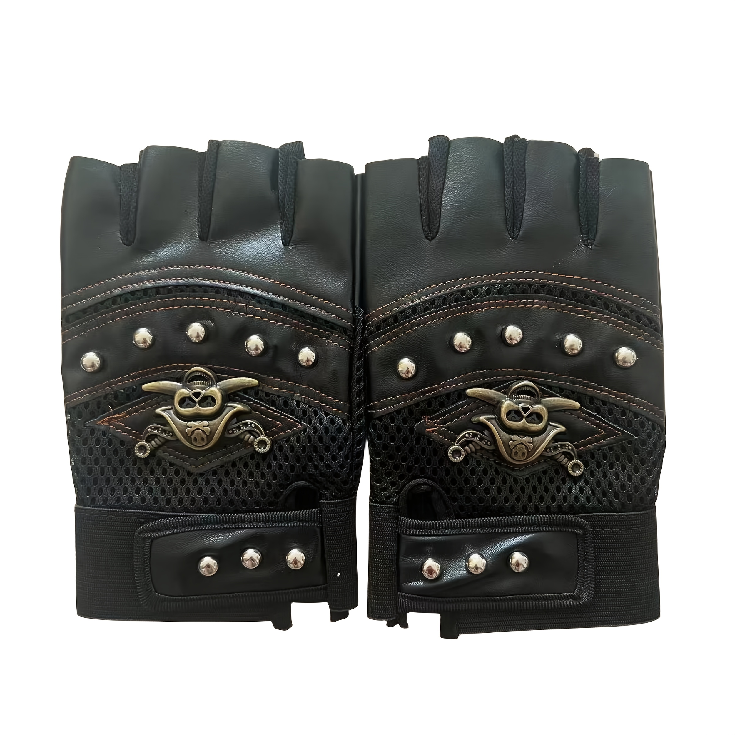 coole genietete outdoor handschuhe halbem finger totenkopf - Temu Germany