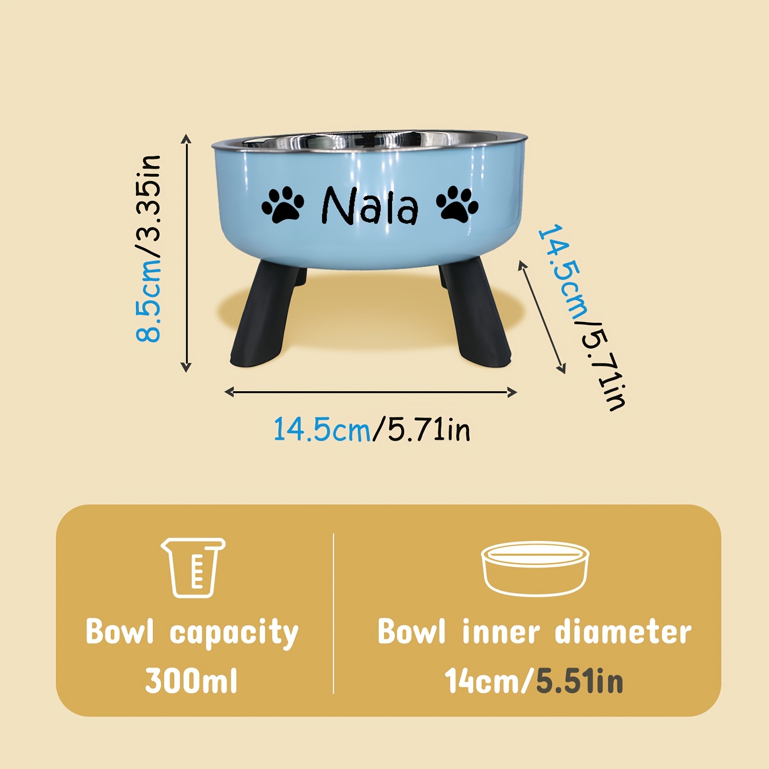 Customized Cat Bowl with Automatic Drinking Water Feature