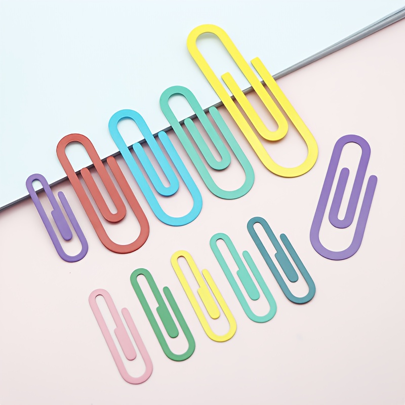 5pcs 3pcs 1pc creative metal large paper clip bookmark iron cute paper clip   supplies 0